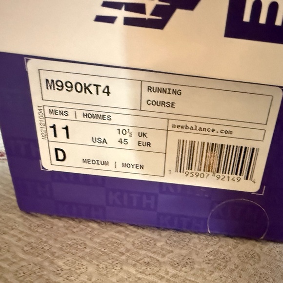 NEW BALANCE KITH X UNITED ARROWS & SONS X 990V4 MADE IN USA Grey/Pink Size 11 main image 11